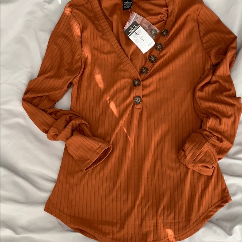 Long Slv knit top